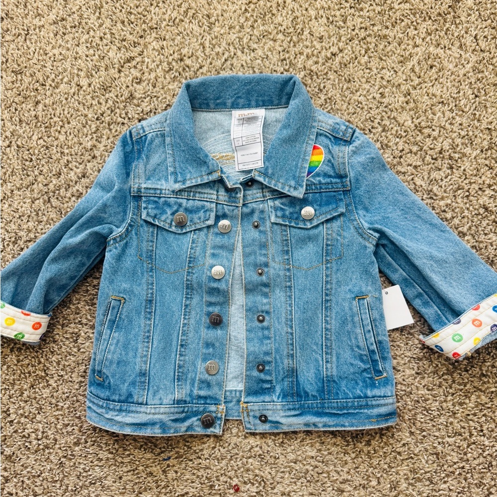 M&M'S Blue Jean Jacket with Colorful Accents